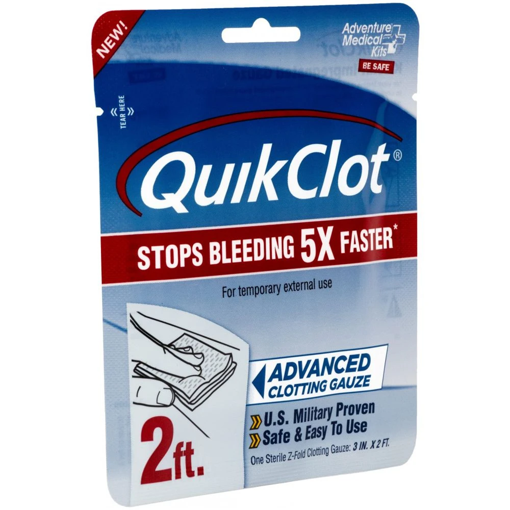 Adventure Medical 3in X 2ft QuikClot Gauze 1 Adventure Medical 3in X 2ft QuikClot Gauze