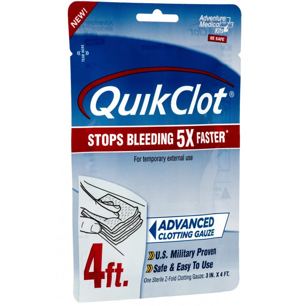 Adventure Medical 3in X 4ft QuikClot Gauze 1 Adventure Medical 3in X 4ft QuikClot Gauze