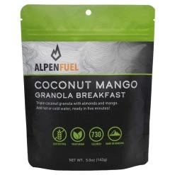 Alpen Fuel Coconut Mango Granola Breakfast Backpacking Meal