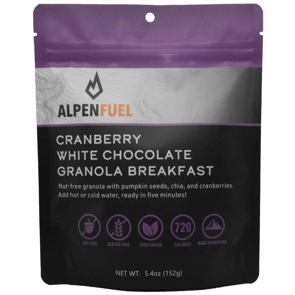 Alpen Fuel Cranberry White Chocolate Granola (Nut Free) Breakfast Meal 1 Alpen Fuel Cranberry White Chocolate Granola (Nut Free) Breakfast Meal
