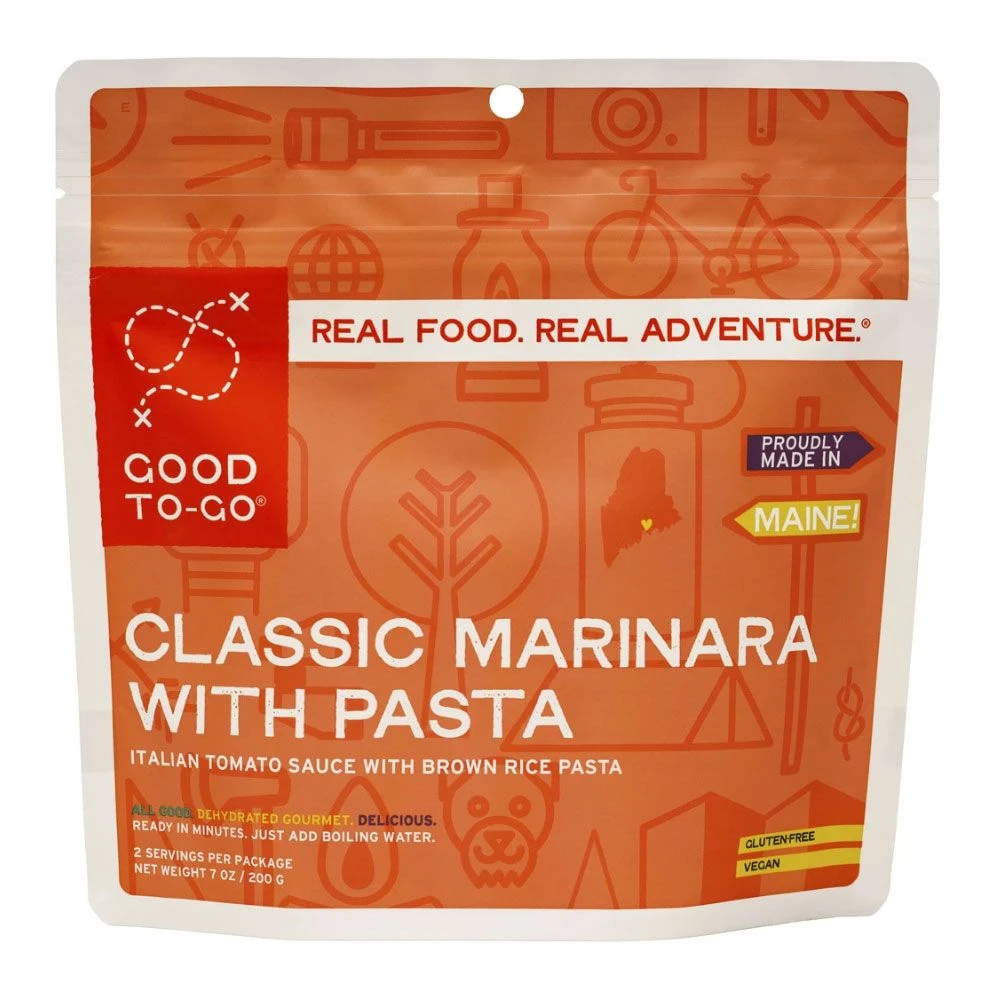 Good To-Go Classic Marinara With Pasta Dehydrated Meal 1 Good To-Go Classic Marinara With Pasta Dehydrated Meal