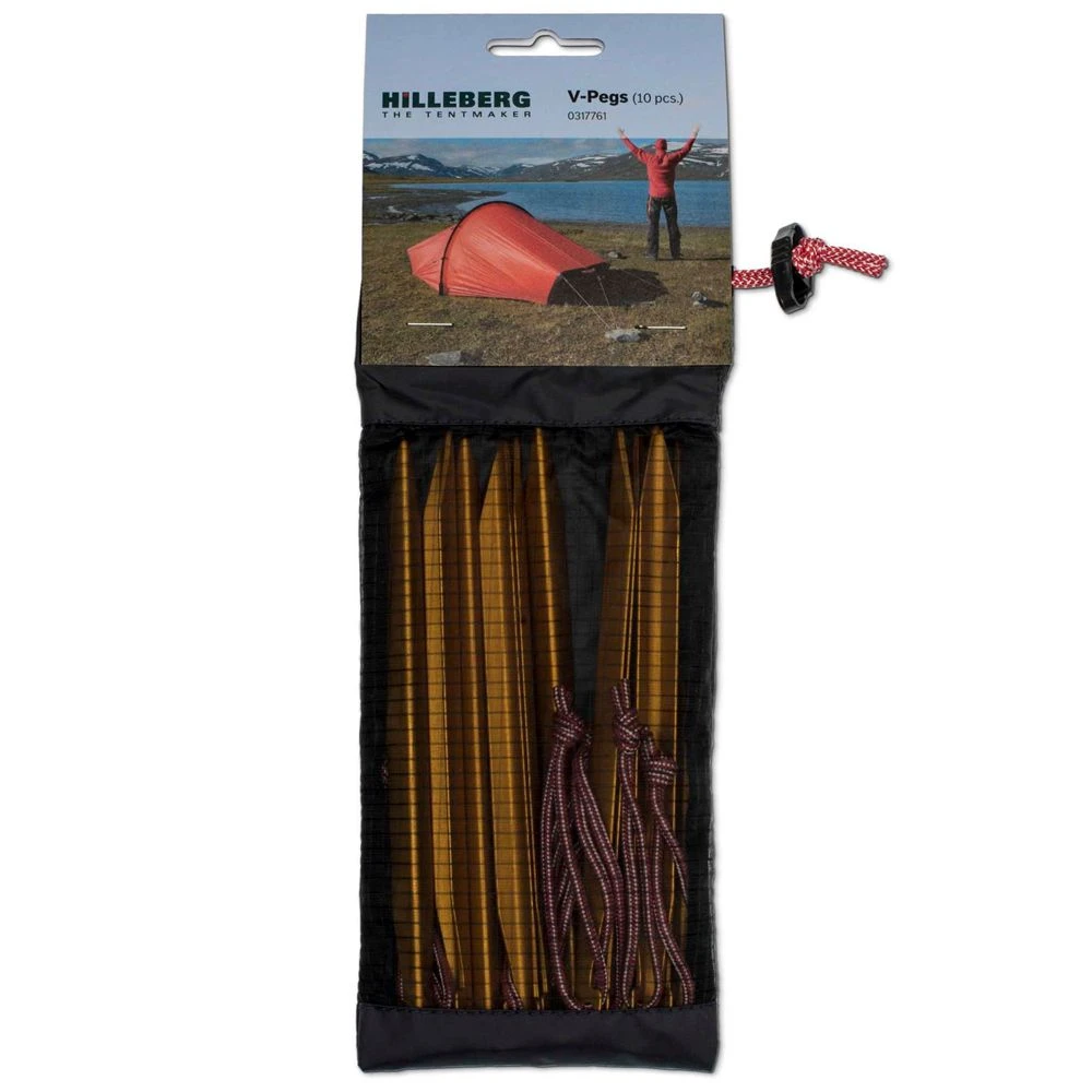 Hilleberg V-Peg 10 Pack Tent Stakes 2 Hilleberg V-Peg 10 Pack Tent Stakes - Image 2