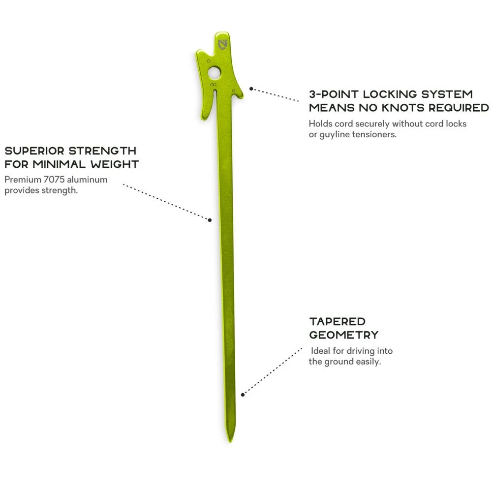 NEMO AirPin Ultralight Set Of 4 Stakes 2 NEMO AirPin Ultralight Set Of 4 Stakes - Image 2